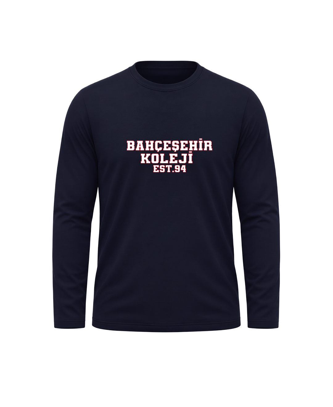 Bahçeşehir Koleji Yazı Baskılı Lacoste Kumaş Sweatshirt (Mevsimlik)