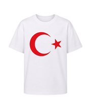 Türk Bayrağı Ay Yıldız Baskılı Beyaz Tişört