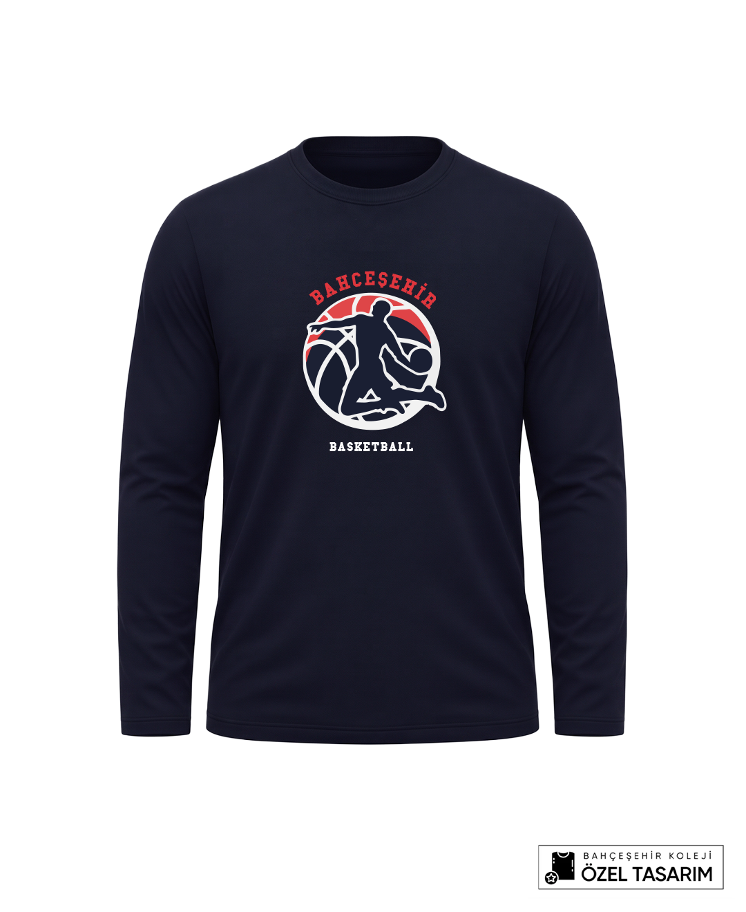 Bahçeşehir Oyuncu Baskılı Lacoste Kumaş Sweatshirt (Mevsimlik)