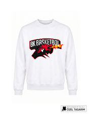 BK Basketball Ejderha Baskılı Sweatshirt (Mevsimlik)
