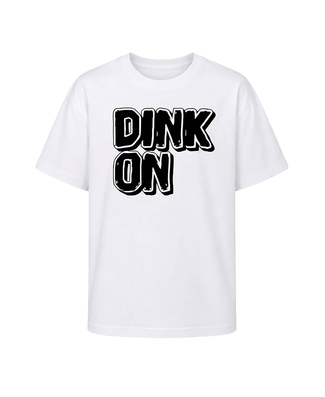 Dink On Yazı Baskılı Beyaz Tişört