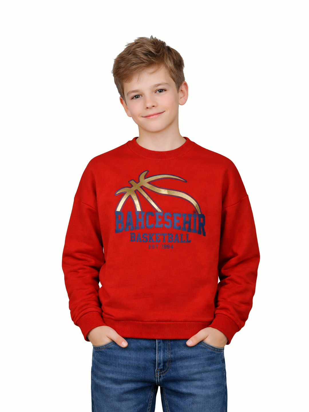 Bahçeşehir Basketball Logolu Sweatshirt