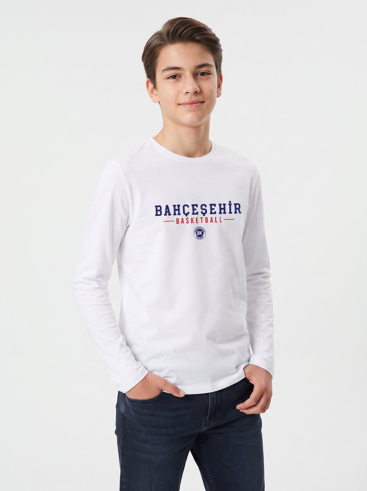 Bahçeşehir Basketball Lacoste Kumaş Sweatshirt (Mevsimlik)