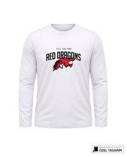 Red Dragons Ejderha Baskılı Lacoste Kumaş Sweatshirt (Mevsimlik)