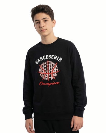BK Basketball Champion Siyah Sweatshirt